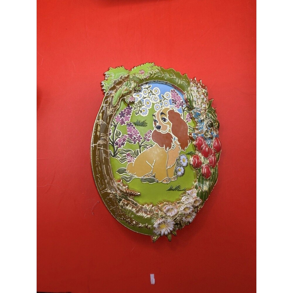 Disney DEC Spring Vibes Floral Frame Portrait Lady and The Tramp LE 300 Pin